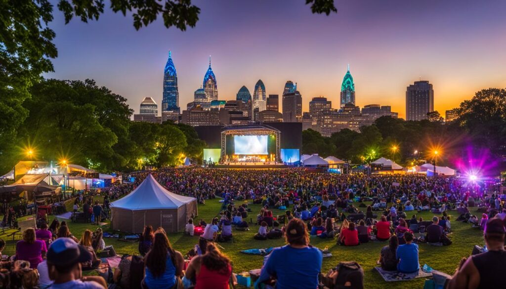 Summer concert at the Mann Center