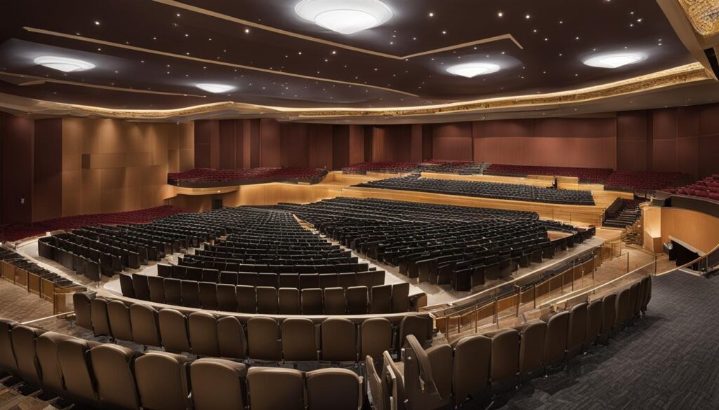 how many seats are in safe credit union performing arts center