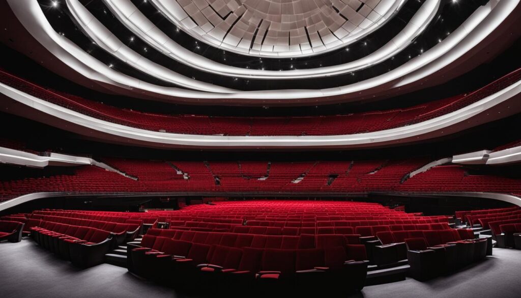 how many seats are in the kauffman performing arts center